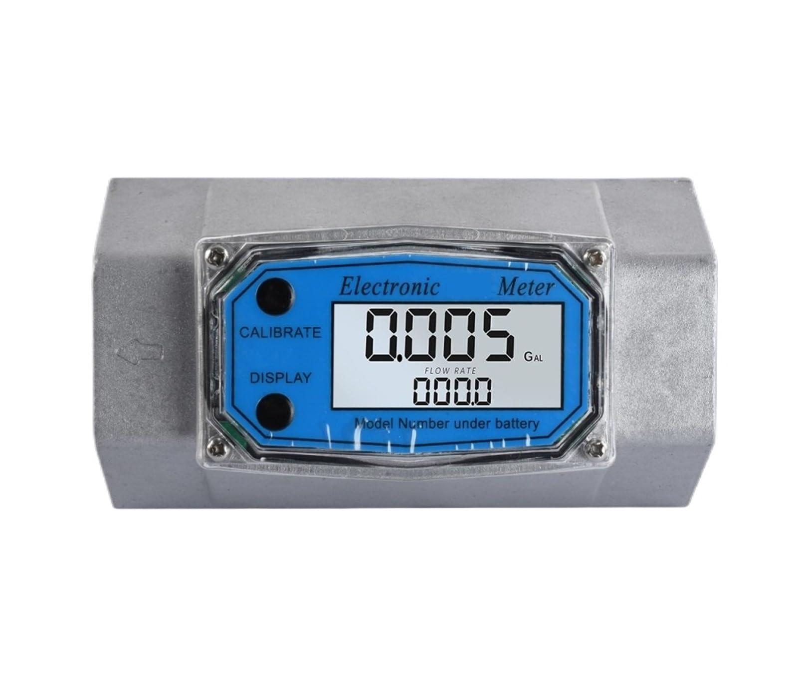 TBZOQAID Digital Flow Meter LCD Indicator Sensor Counter Water Flowmeter Gauge(1.5 inch)