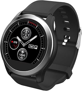 SHOUHUAN ECG Smart Sport Watch Monitor Step Calorie Distance Tracker Counter Pedometer Stop Watch Waterproof IP68 Activity Tracker Heart Rate Monitor, for Android iOSBlack
