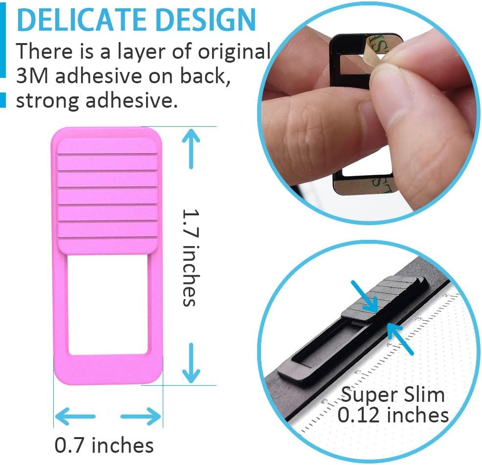 Light Pad Switch Cover Slide, ILIVABLE Diamond Painting Touch Button Protector Cover for Light Table, Light Box for Tracing, Light Board (Pink 2 Pack)