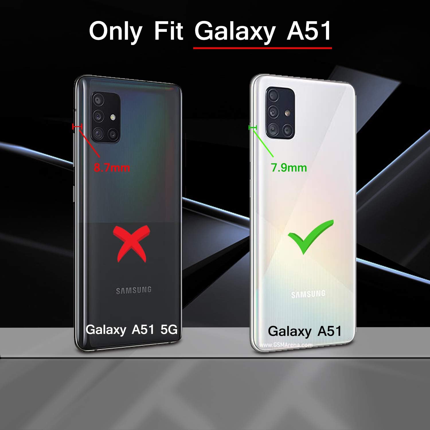 ATUMP Galaxy A51 Case,A51 Phone Case with HD Screen Protector, 360 Degree Rotating Ring Holder Kickstand Bracket Cover Phone Case for Samsung Galaxy A51 Purple/Red