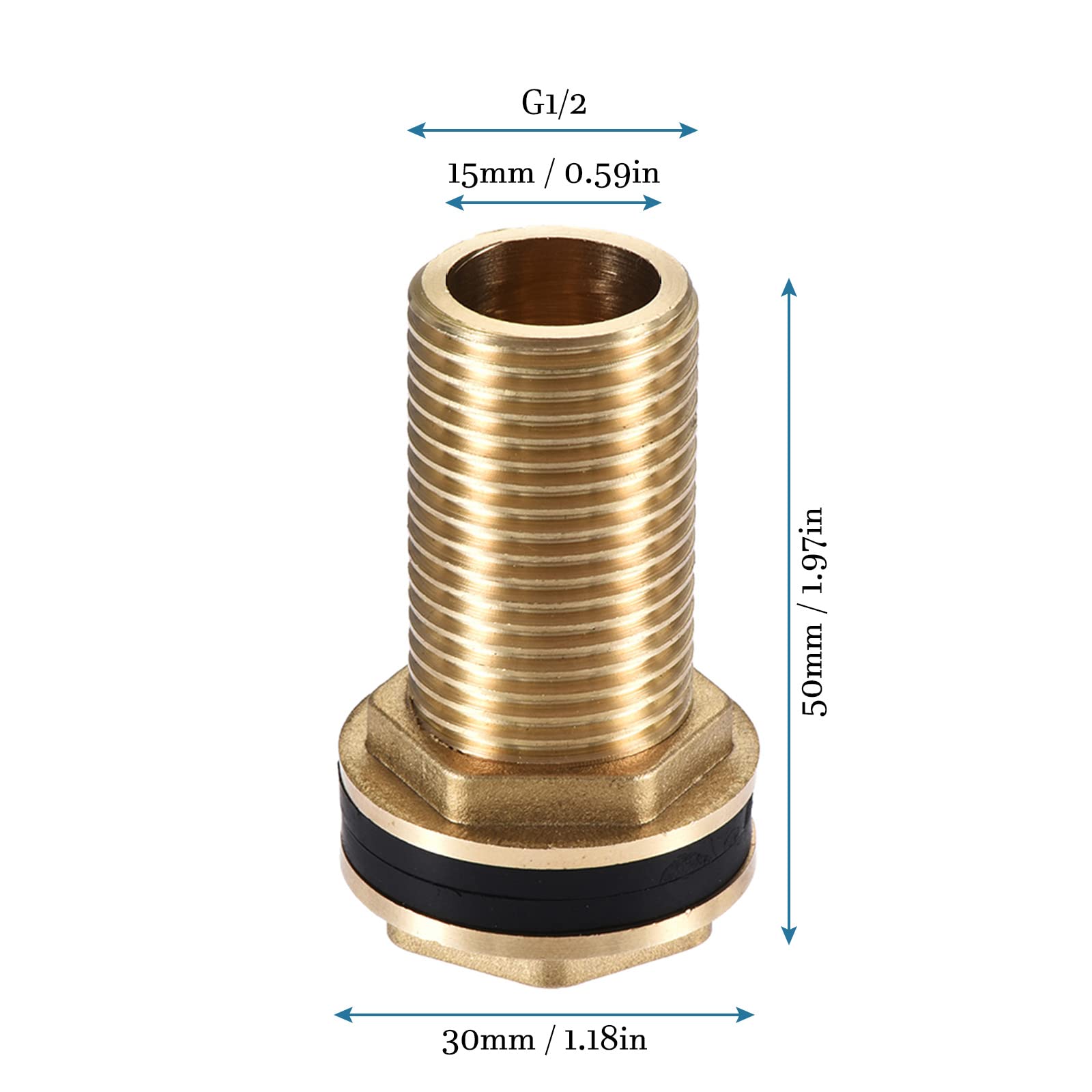 Raccordi Per Tubi Flessibili Ottone 4 Pezzi - 8mm E 6mm | Per Auto, Moto, Camion | Collegamenti Aria, Acqua, Carburante - Foto 4