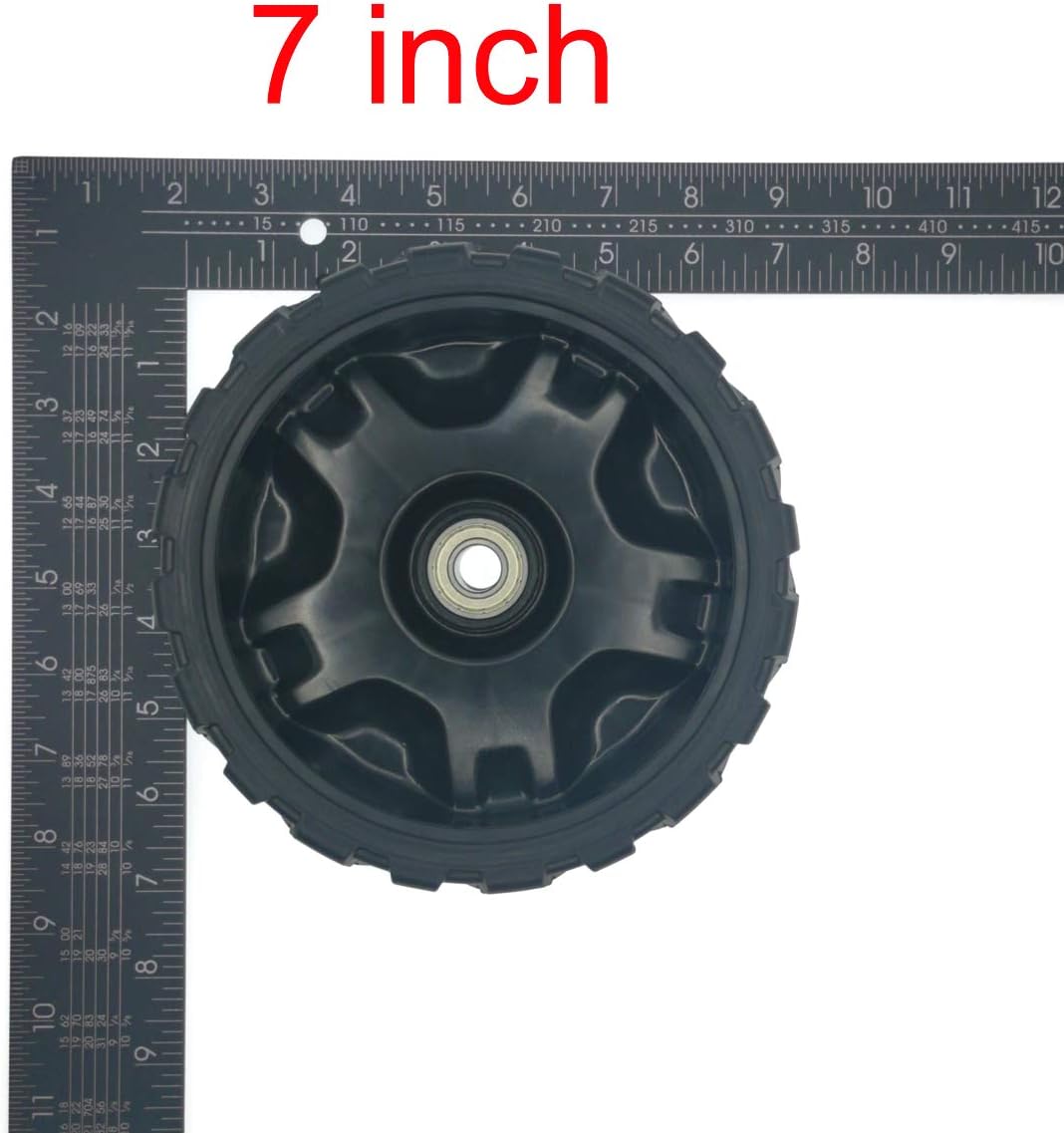 7-inch 634-04733 Wheel for MTD fits Troy-Bilt Cub-Cadet Craftsman Bolens Remington Ryobi Yardman Yard-Machine White Huskee Lawn Mower