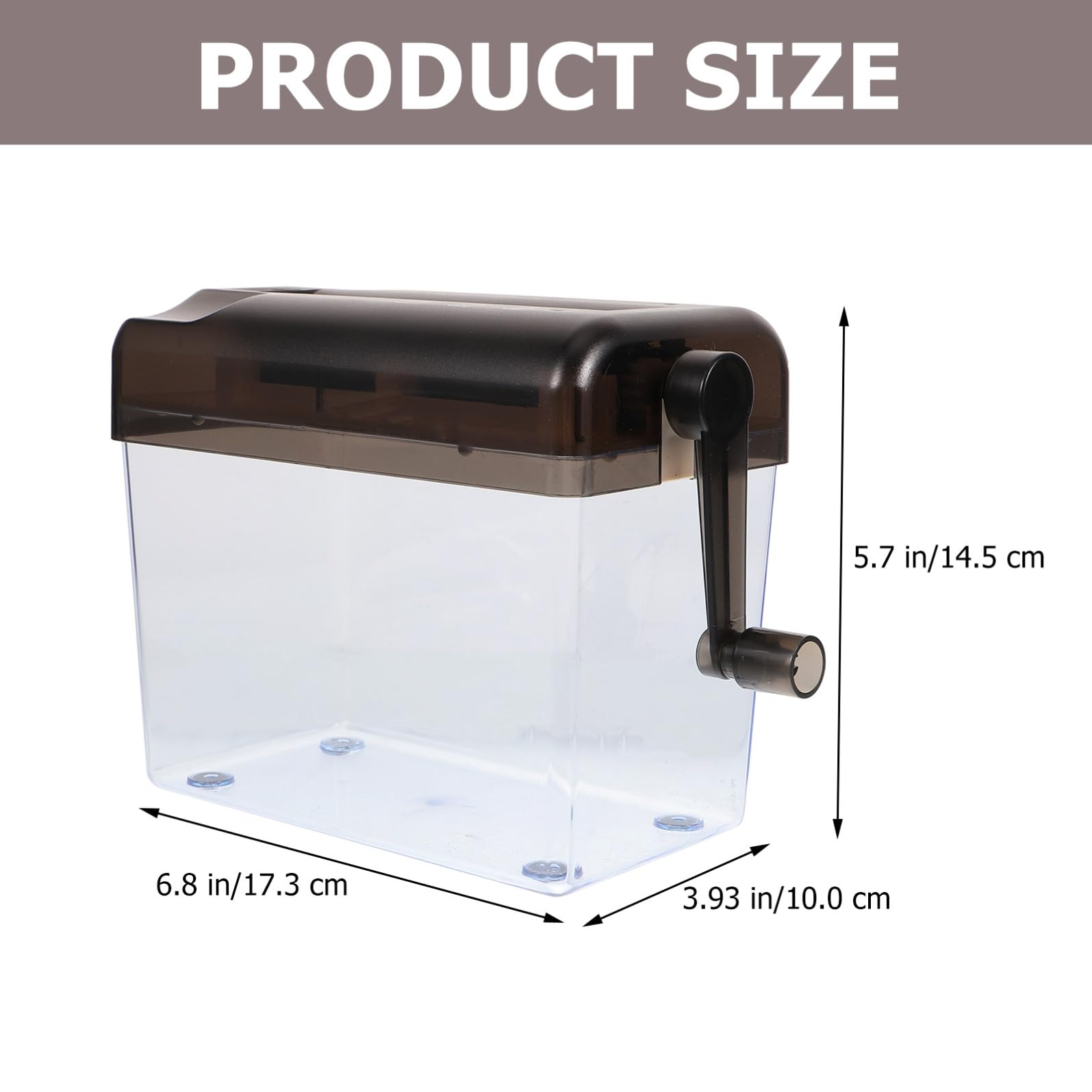 Distruggidocumenti Protezione dei File in ABS Manuale Portatile Design Semplice e Compatto per Ufficio e per Uso Domestico e Professionale
