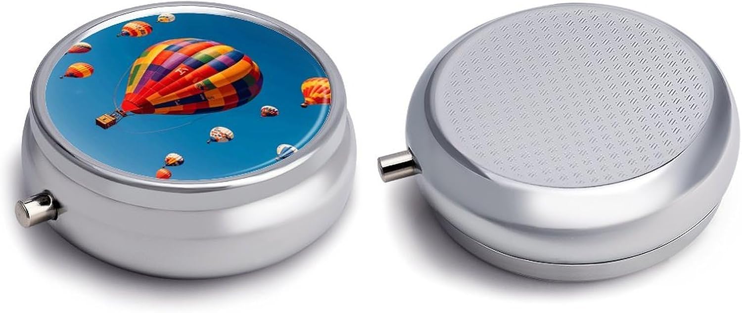 Hot Air Balloons Pill Case 3 Compartment Travel Pill Box image 3