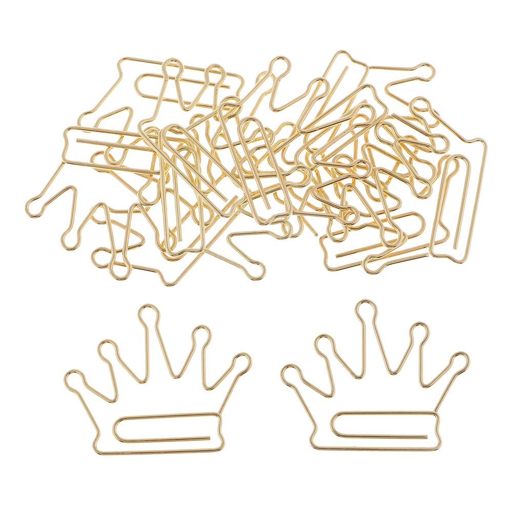 Marooma 50Pcs Gold Sakura Shaped Paper Clips, Unique, Cute - View #6