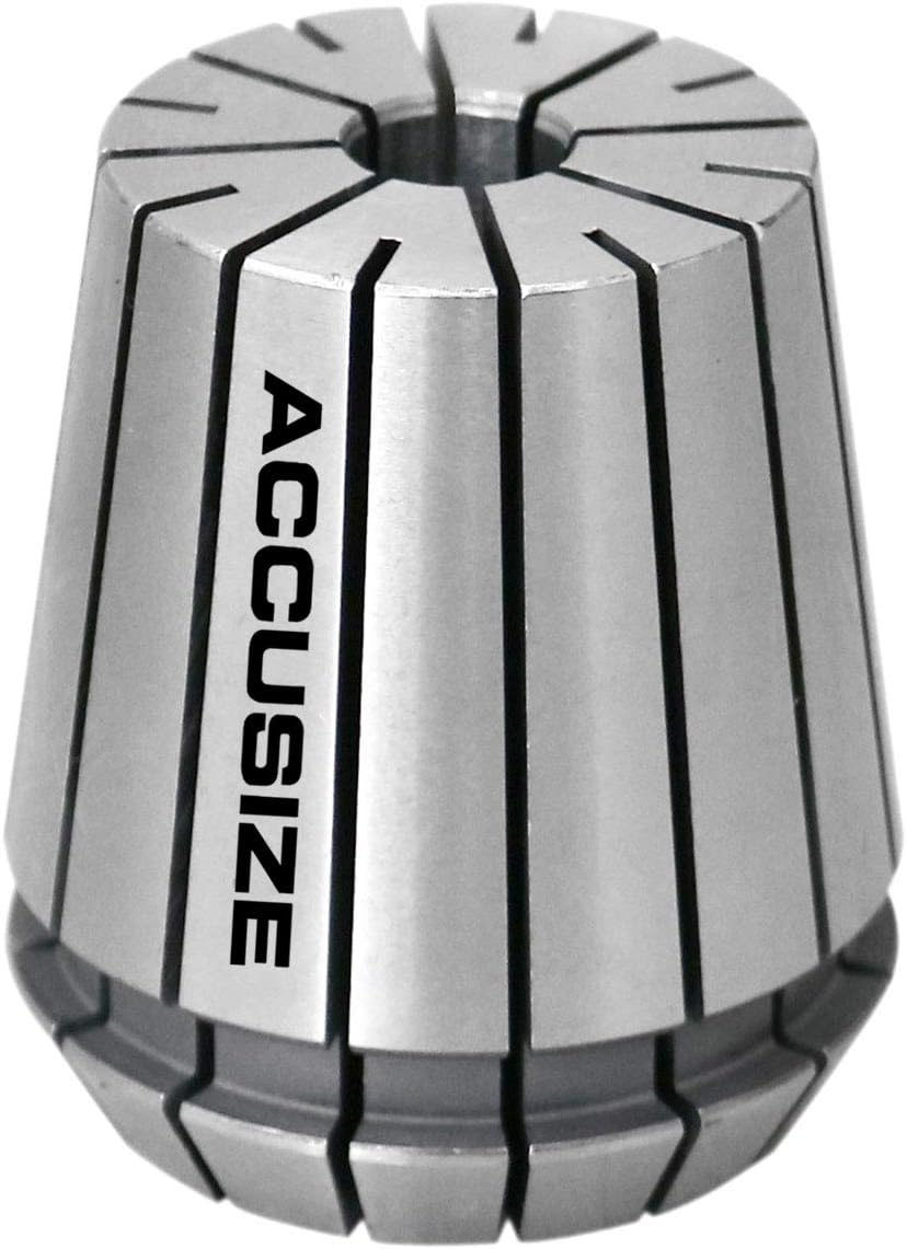 Accusize Industrial Tools 23 Pc Er40 Collet Set, Size from 1/8'' to 1'' in Fitted Strong Box, 0223-0935