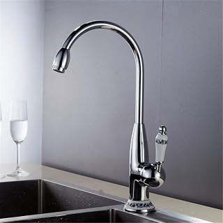 Grifos De Cocina Antiguos Antique Grifo De Cromo Para Grifo Mezclador De Cocina Con Aireador Con Grúa De Cerámica Grifo De Fregadero De Cocina Frío Y Caliente Mezcladores De Agua Montaje En