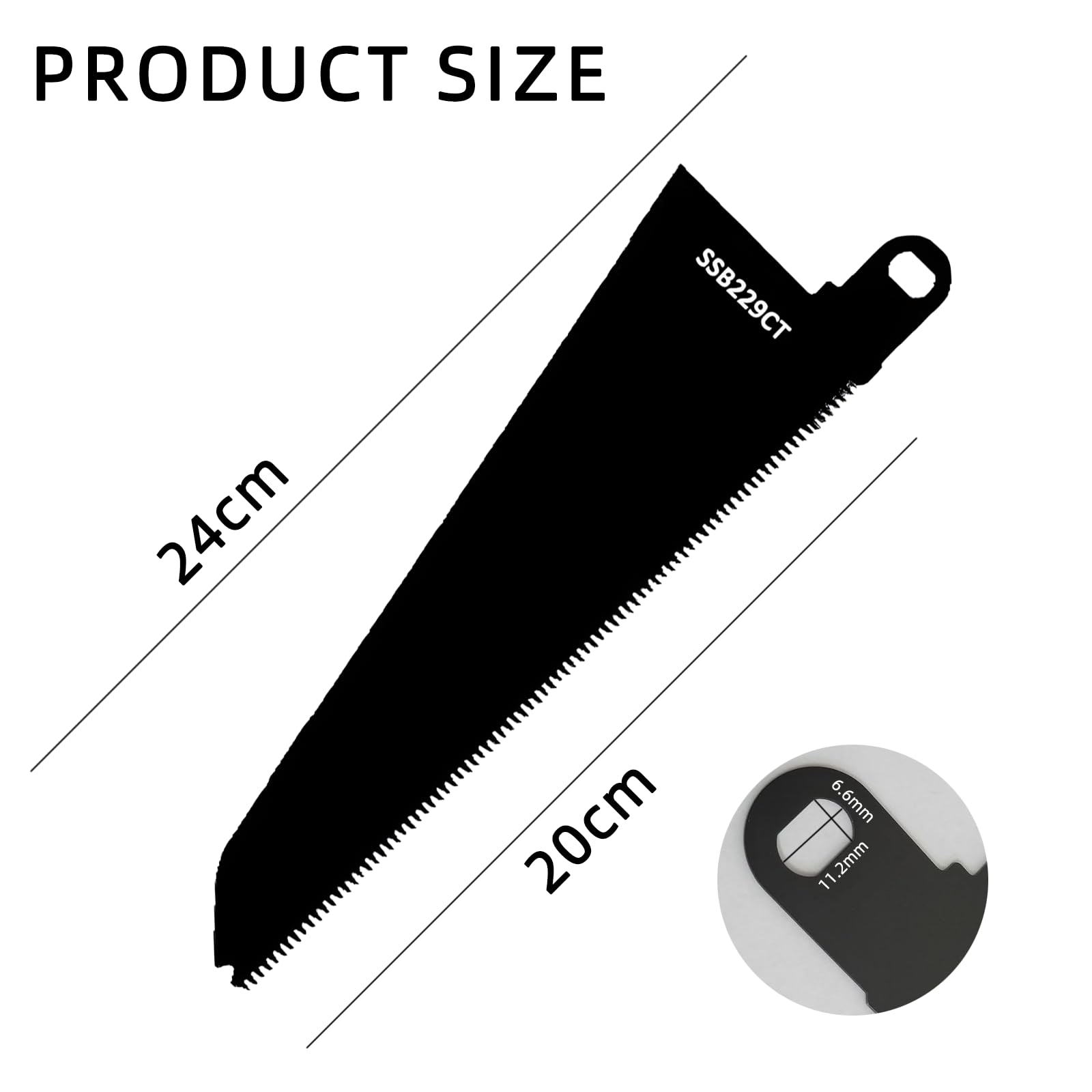 2PCS SSB229CT Scorpion Saw Blades for Black and Decker Piranha Scorpion Saws Reciprocating Saw Blades for Cutting Wood Plastic Compatible with FKS890E KS890ECN KS890EK KS890GT KFBES850K KS880 - Image 2