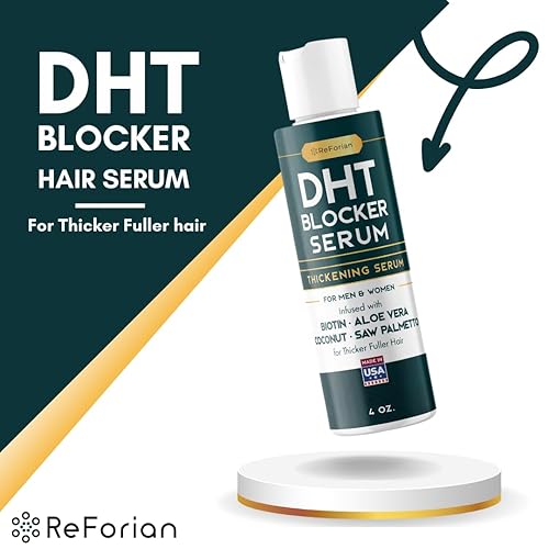 Miniatura 5 de DHT Blocker Serum Natural Saw Palmetto y Biotina Suero para el crecimiento del cabello para hombres Bloqueador de DHT para mujeres, productos de