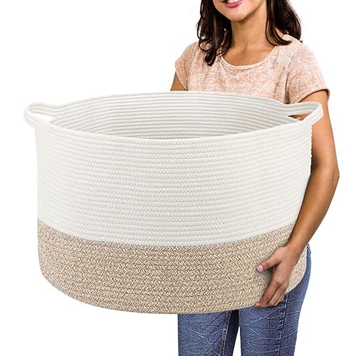 Extra Large Cotton Rope Basket 22" x 14" - Toy
