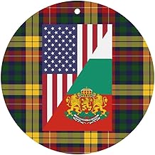 America Bulgaria Friendship Flag Car Air Freshener Card - Quick Odor Elimination for Car, Bedroom & Wardrobe34