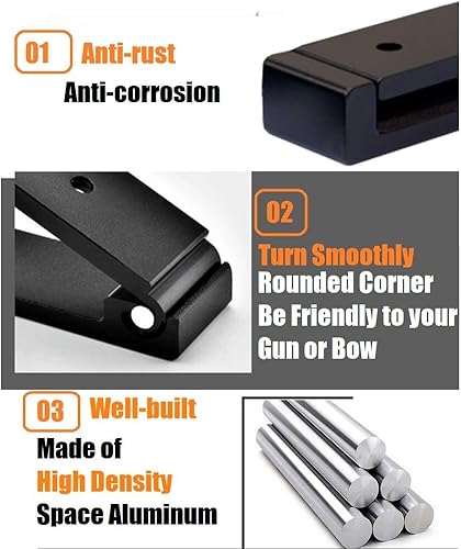 Miniatura 5 de GuRK Ganchos para pistolas, estantes plegables para interior con relleno, excelente para colgar o almacenar cualquier pistola larga, escopeta,