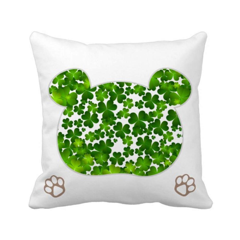 Housse de coussin Saint Patrick trèfle à quatre feuilles vert déco salon