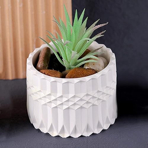 Miniatura 5 de Caja de almacenamiento con tapas, juego de moldes para tarros de velas, moldes creativos de silicona para tazas, rayas redondas de hormigón con