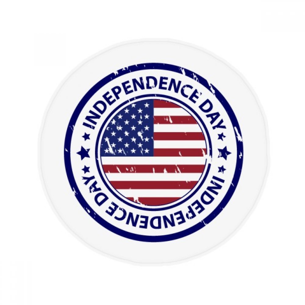 Tapis de sol rond 80 cm antidérapant motif USA Jour de l'indépendance