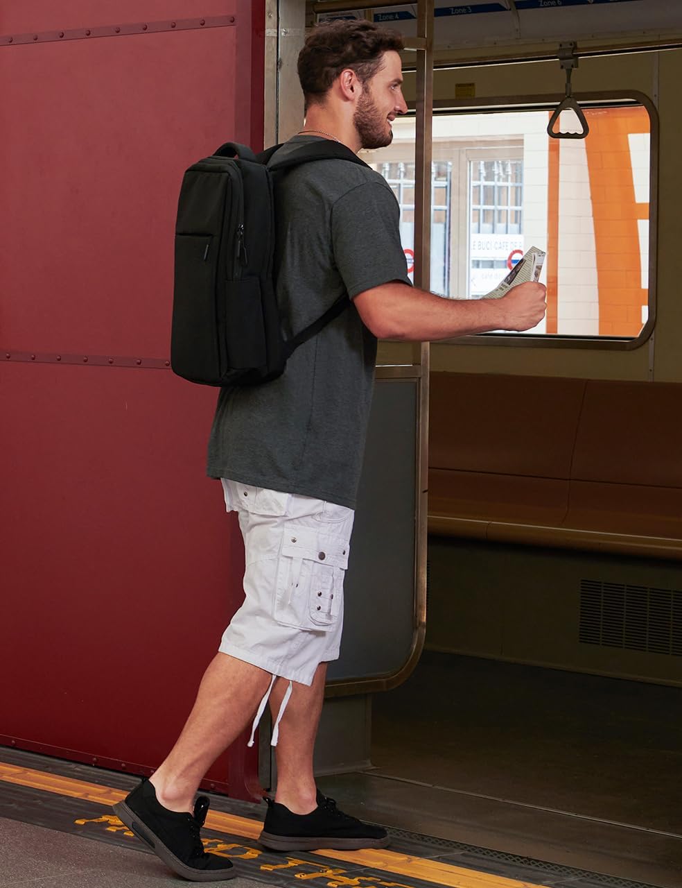 Cargo Shorts for Men Casual 3/4 Capri Pants with Pockets Long Below Knee Length Loose Fit Hiking Work - Image 3