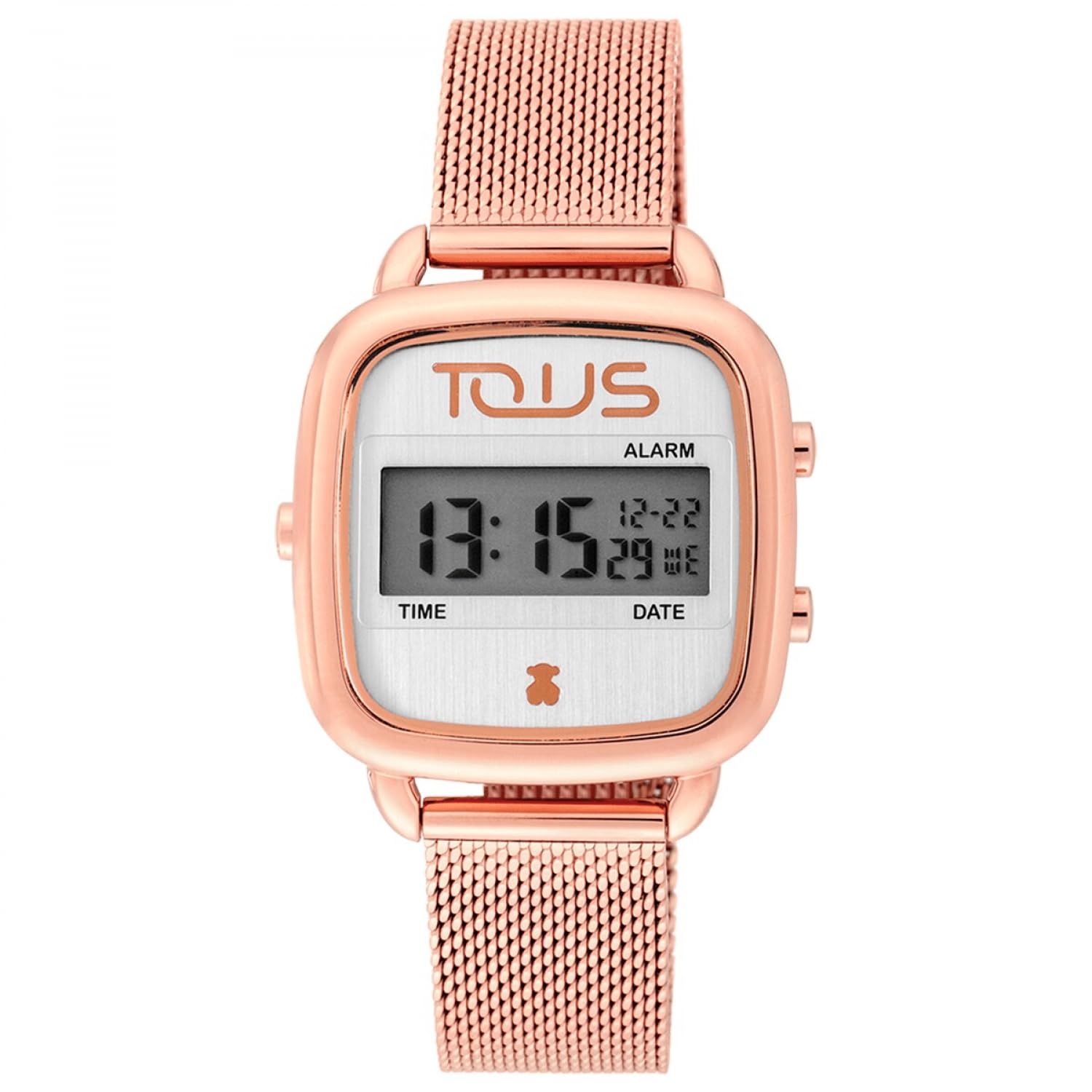 TOUS Reloj Digital D-Logo (Rosado/Plateado/Dorado)