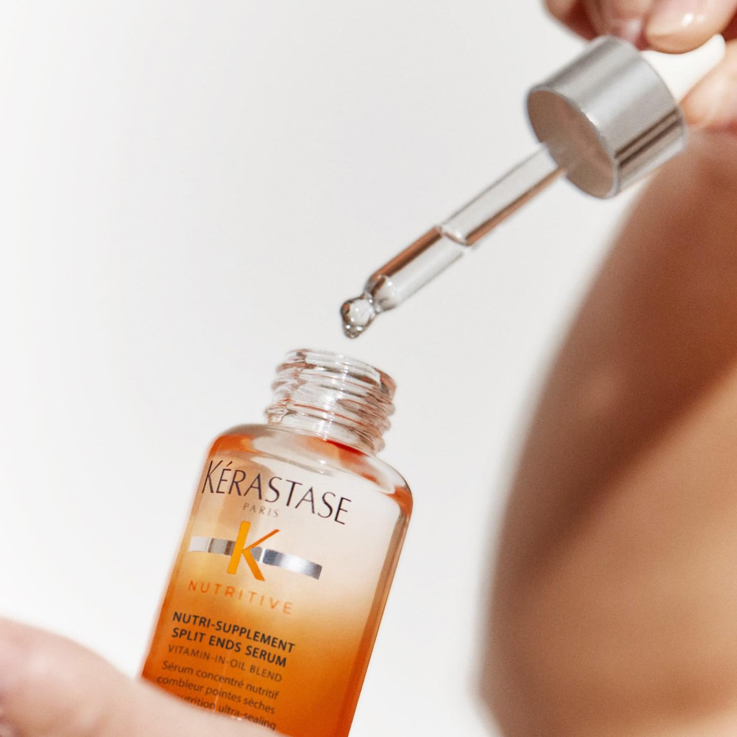 Kérastase Nutritive, Serum für strapazierte Haarspitzen, Feuchtigkeitsspendend?e Wirkung gegen Haarbruch und Frizz, Ohne Parabene, Nutri-Supplement Split Ends Serum, 50 ml
