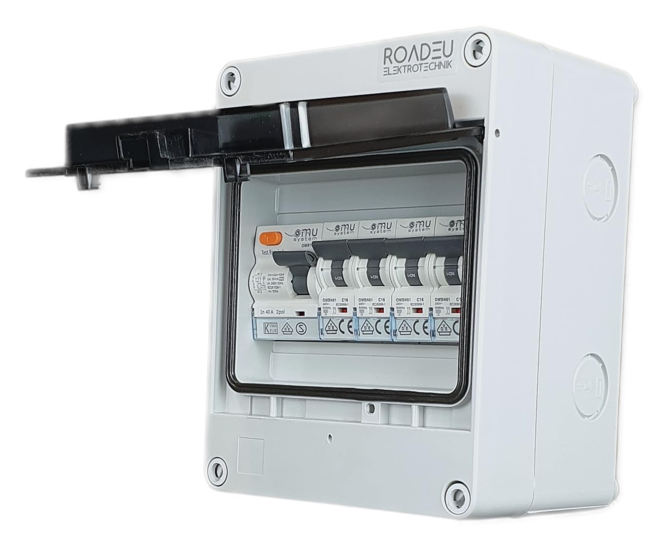 Cofanetto Elettrico Impermeabile Con Interruttore Differenziale - 4x16A, 1x10A, Contatore Energia