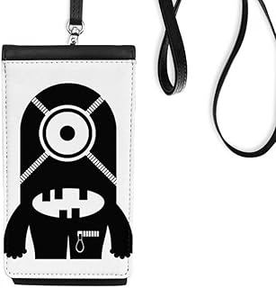 Universe Alien Monster Alien Phone Wallet Purse Hanging Mobile Pouch Black Pocket