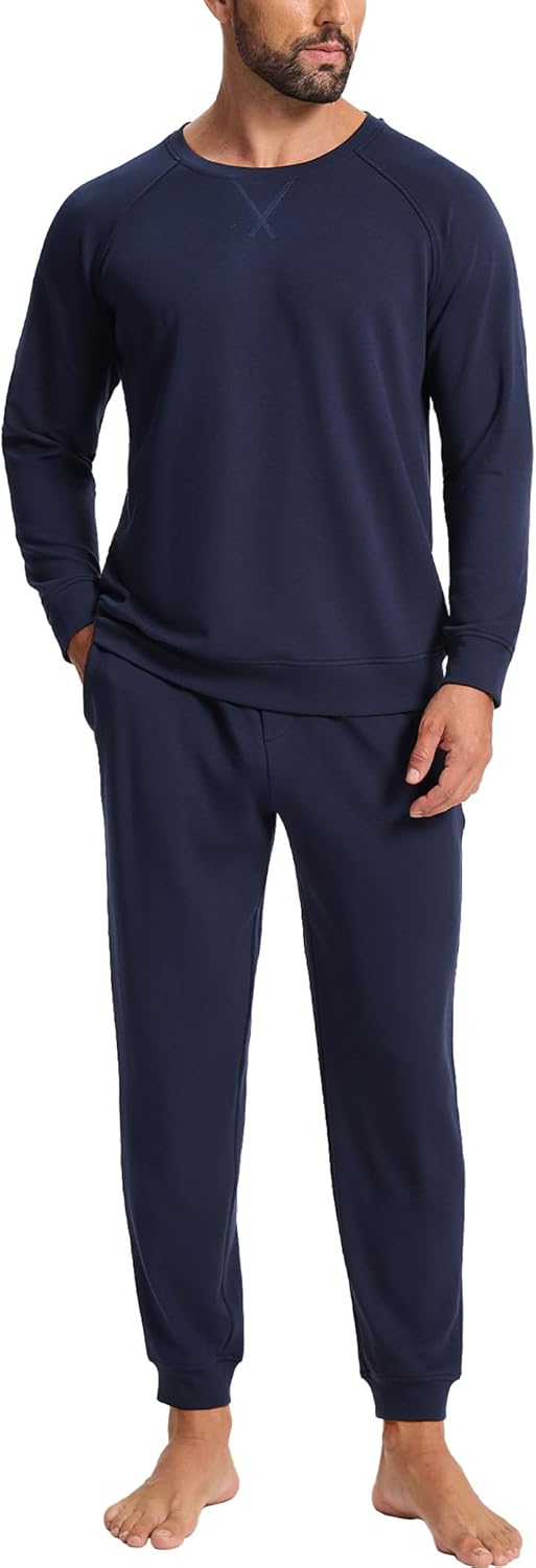 GYS Mens Sweatsuit 2 Piece Outfits Sets, Long Sleeve Fall Tracksuit Casual Jogging Sweat Suit Set