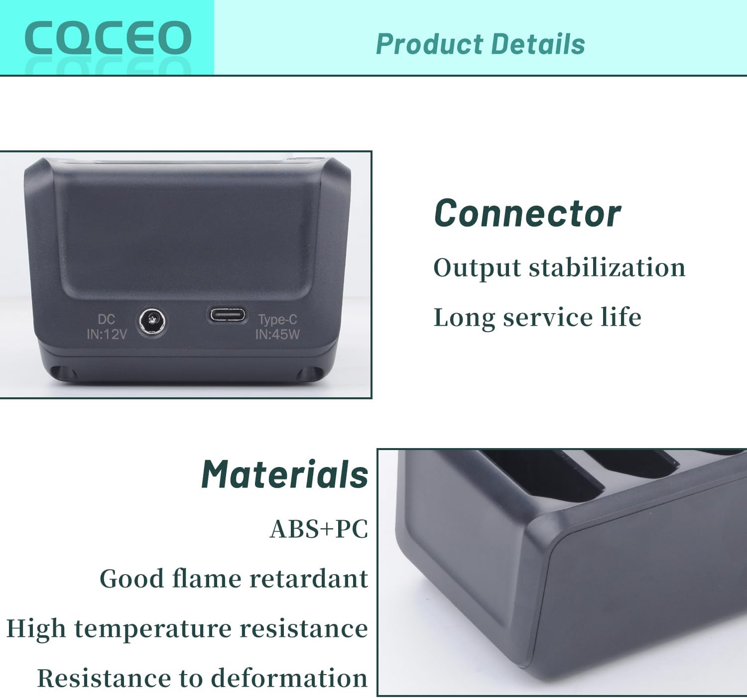 4-Slot Battery Charging Cradle for Zebra TC77 TC70 TC72 TC75 TC70X TC75X TC720L TC75EK TC75AH TC75GK TC700H TC700K TC77HL Barcode Scanner Battery, Compatible with BT-000318 Battery - Image 2