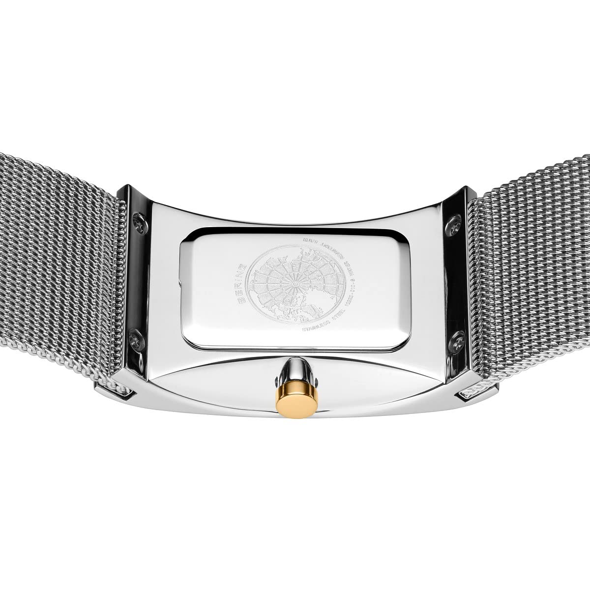 Bering Damen Quarz Uhr | Armbanduhr 22 mm Edelstahlgehäuse und Zifferblatt | Milanaisearmband | Saphierglas | 5 ATM | 10222