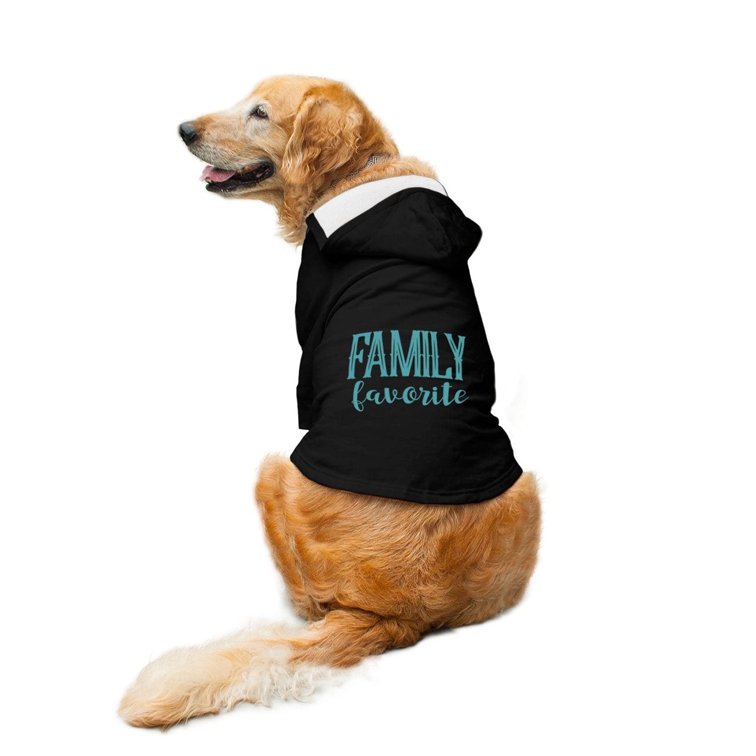 Ruse Family Favourite Printed Full Sleeves Dog Autumn Winter Hoodie Jacket/Apparel/Clothes/Jackets Gift for Dogs.Black/X-Large (Full Grown Retrievers, Labs etc.) (B09J5BHLB4) Amazon Price History, Amazon Price Tracker