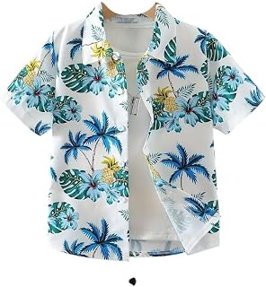 Boy's Kids Regular Fit Short Half Sleeve Shirt Lightweight and Comfortable Cotton Boys Casual Shirts Price In India