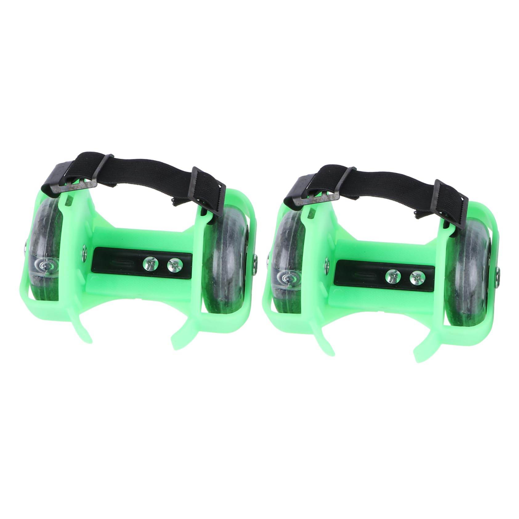 VICASKY 1Pair Adjustable Light Up Skate Roller Shoes for Glittery Design Durable Wear Resistant Present for Boys Outdoor Fun