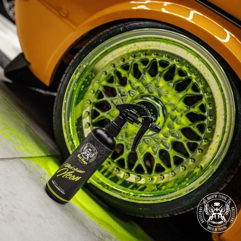 RRCustoms Bad Boys Wheel Cleaner NEON Felgenreiniger 5L beseitigt Bremsstaub Schmutz auf alu und Stahlfelgen