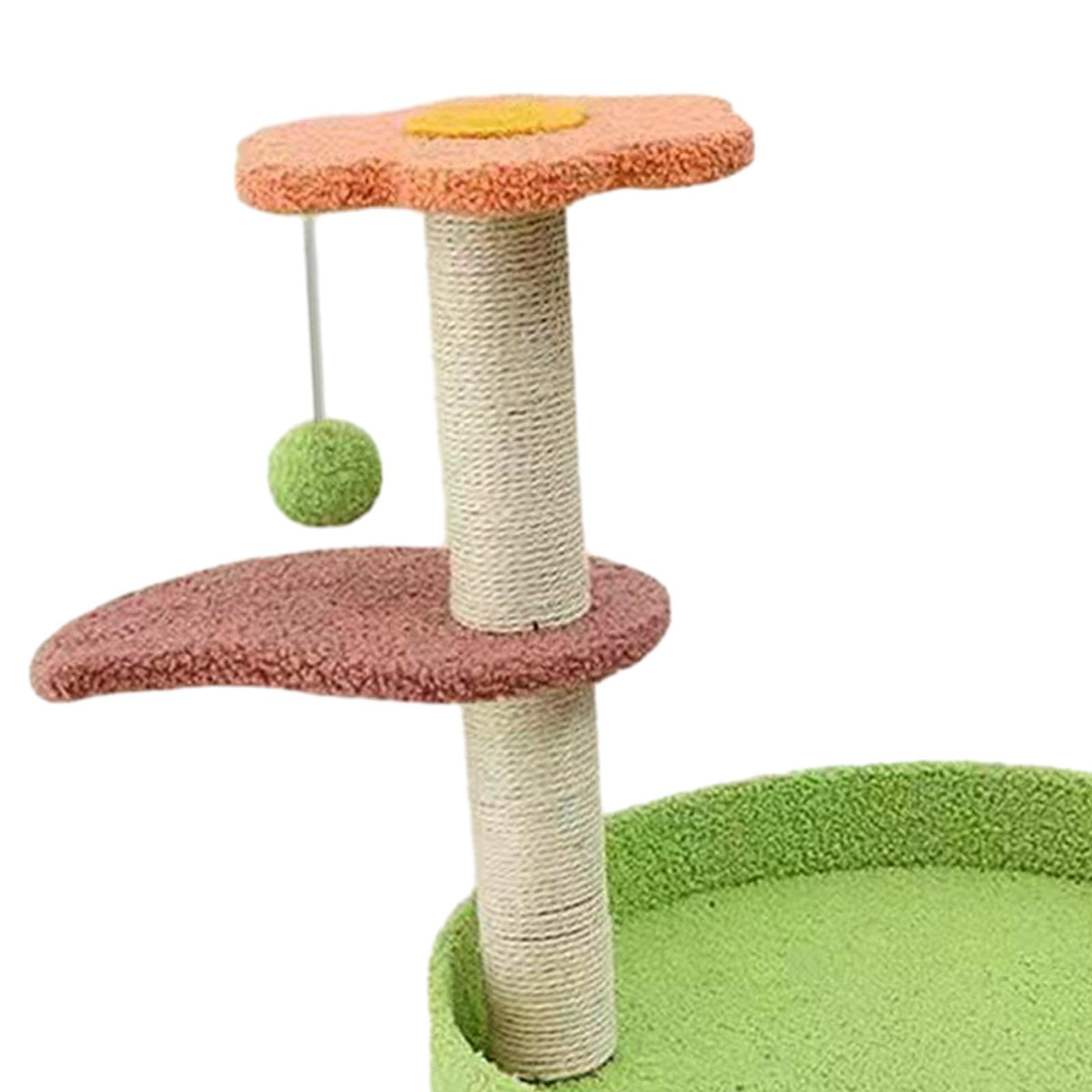 Colcolo Tiragraffi per Gatti a 3 Strati, tiragraffi con Corda in sisal, Piattaforma da Gioco Alta, tiragraffi, Torre per Gatti per Gattini di Grandi