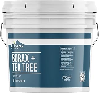 Earthborn Elements Borax with Tea Tree Essential Oil, 1 Gallon Bucket, Laundry Booster, Refreshing Scent, Bulk Size