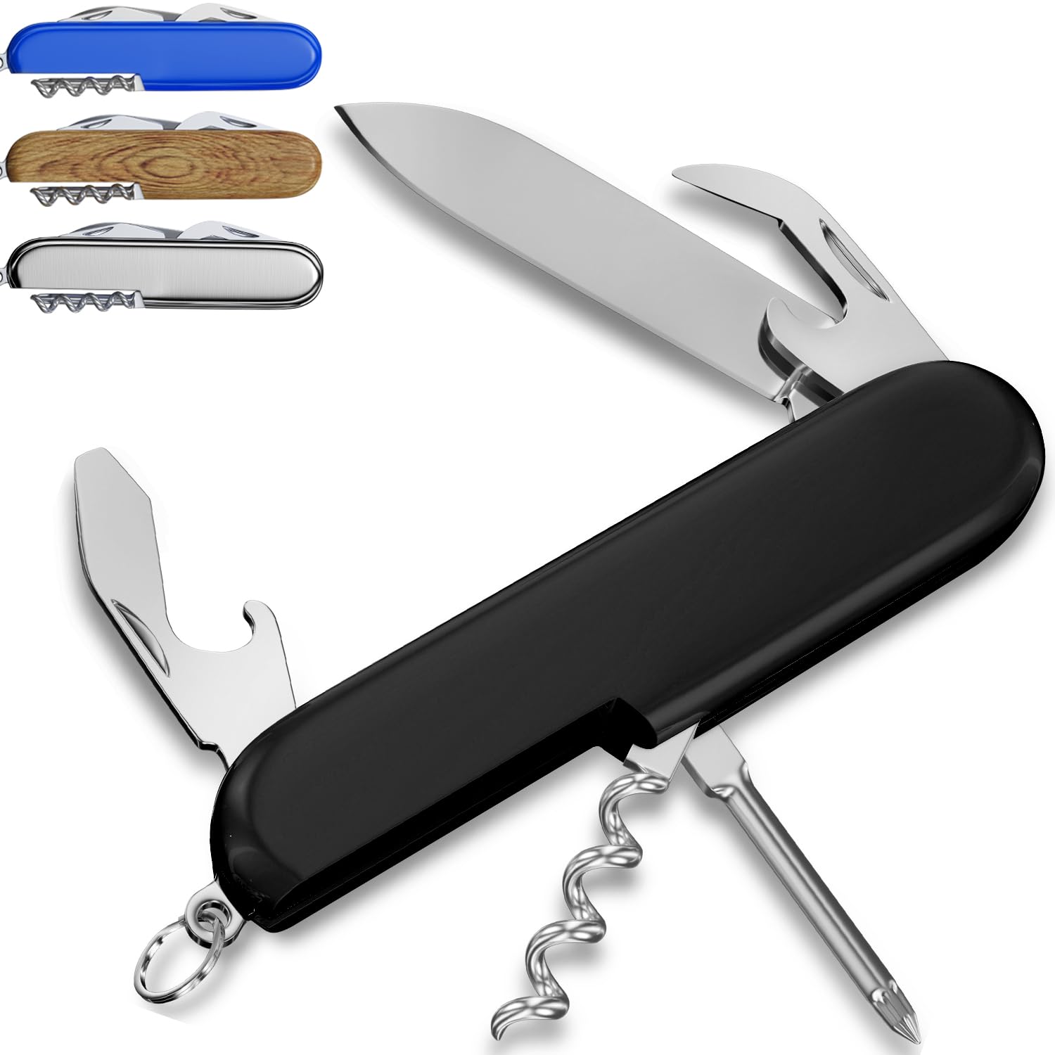 Multi Function Mini Knife - Best Keychain Accessories - Small Utility Multi Purpose Tool for EDC Camping Hiking - Cool Mens Birthday Gift Ideas for Men and Women 5005