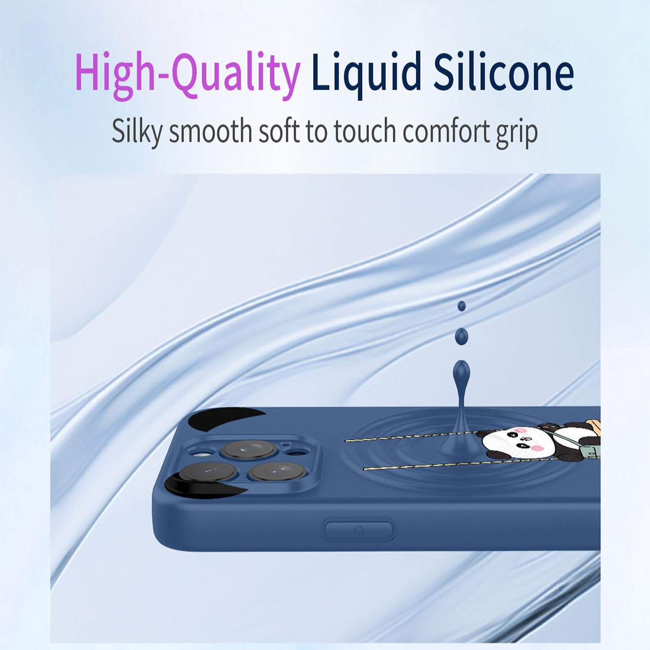 Flüssig-Silikon Hülle Für Xiaomi 14T – Panda Design, Weich, Stoßfest & Ultra-dünn