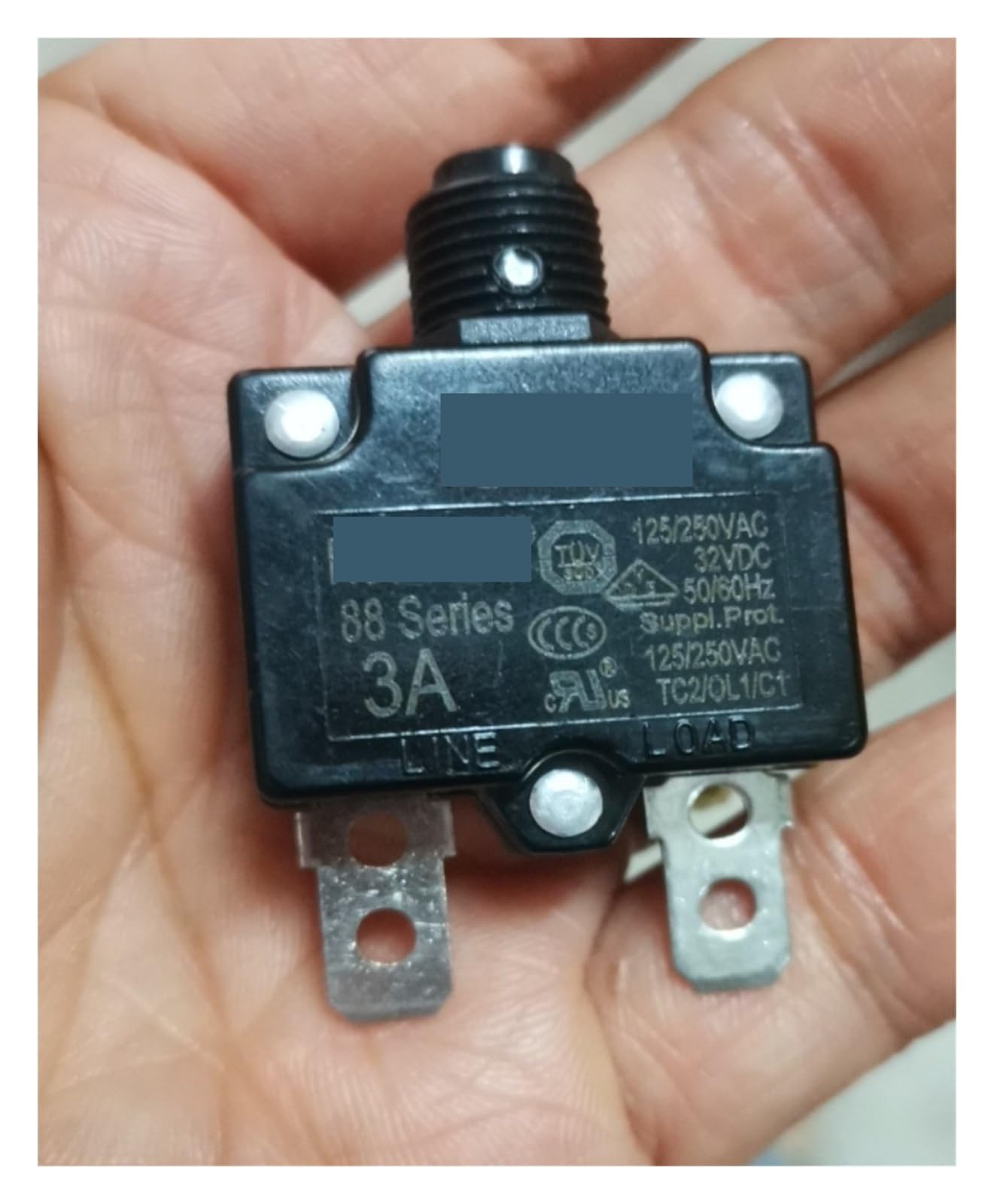 Overload Protector 3A Switch Breaker