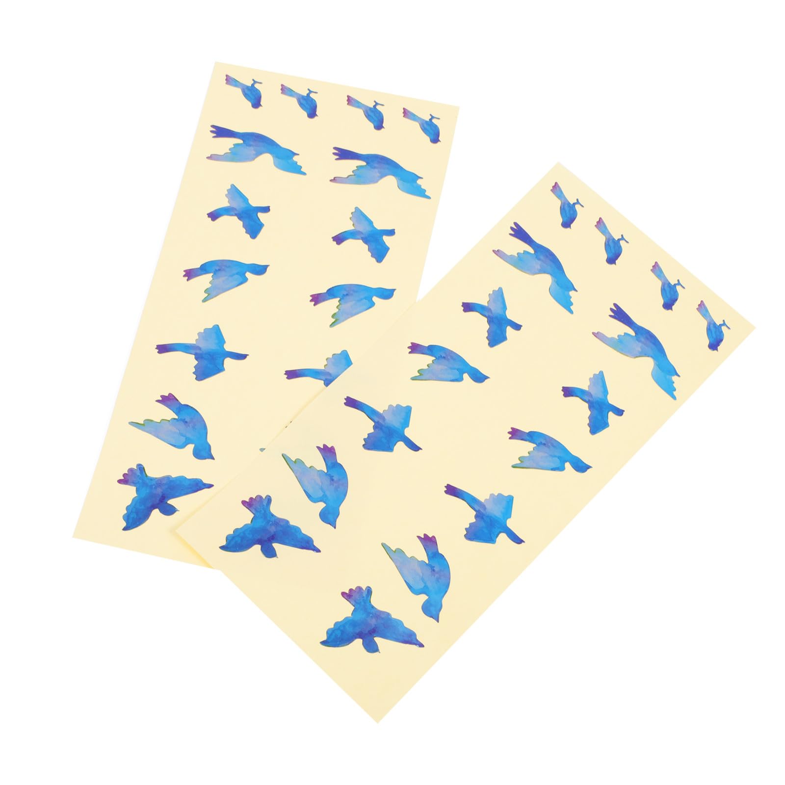 VICASKY 2pcs Colorful Bird Guitar Fretboard Decals Stickers for Electric Guitars, Decorative Fingerboard Inlay Accessories, Sturdy Music Instrument Parts for Customizing Random Color