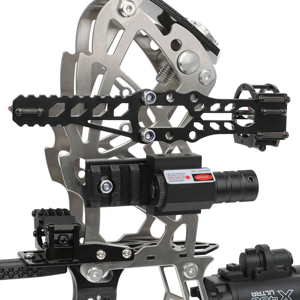 Archery Short-Axis Compound Bow 10 lb/12 lb/16 lb 15-32 lb Lightweight Stainless Steel with Shock-Absorbing Design for Recreational Shooting & Beginner Training