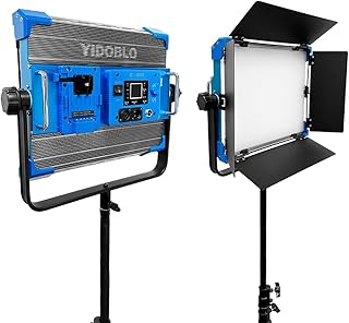 Yidoblo Fill Light DMX Control Led Continuous Video Light 2700-7500K Camera Flash Lights RGB Full Color Soft Panel Lamp 120W for Shooting