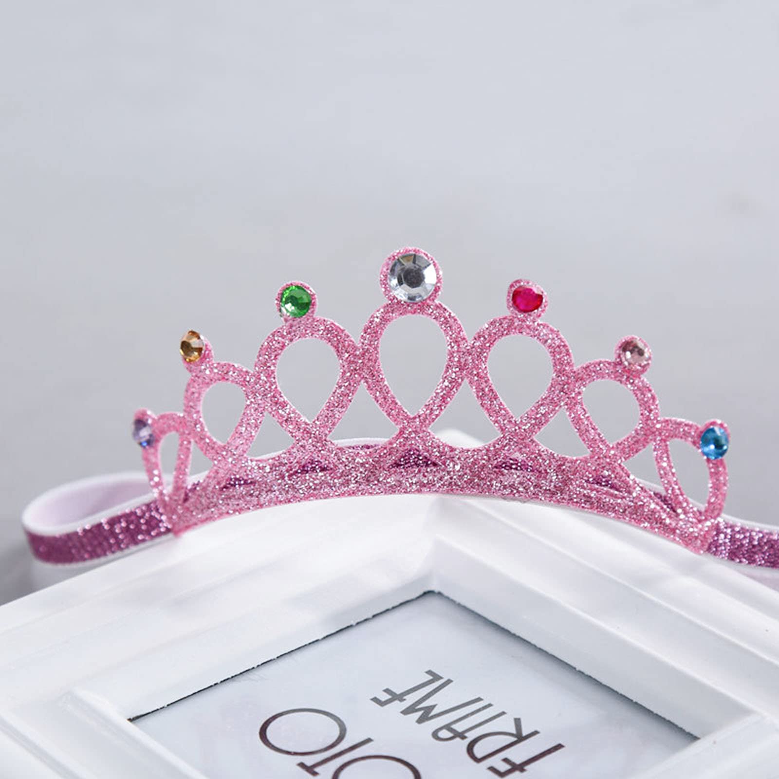 8 Pièces Strass Diadèmes Roman Pratique Enfants Couronnes Chapeaux de