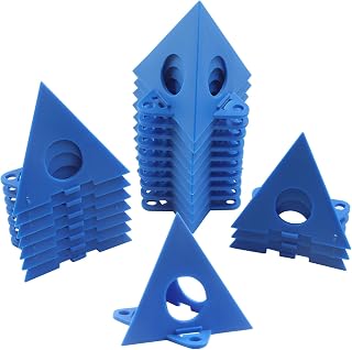 50pcs Painters Painting Pyramid Stands, Mini Cones for Cabinet Doors Risers & Painting, Canvas Support & Pouring, Art DIY Projects Household Essentials（Blue）