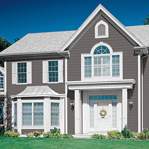 Glidden Exterior Paint + Primer: Gray/Gibraltar Gray, One Coat, Semi-Gloss, 5-Gallons