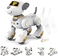 Vista 8 de Perro robot para niños, robot de control remoto, robot interactivo, robótica, juguetes robóticos inteligentes, diseño programable para cantar