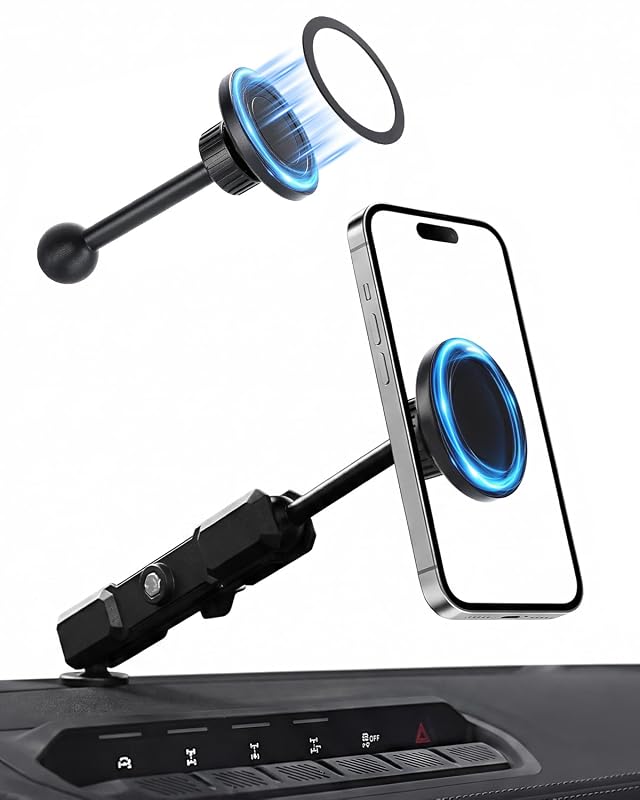 Suporte Magnético de Celular para Painel REFORM DESIGN com Braço Estendido para Ford Bronco 2021–2026 2/4 Portas