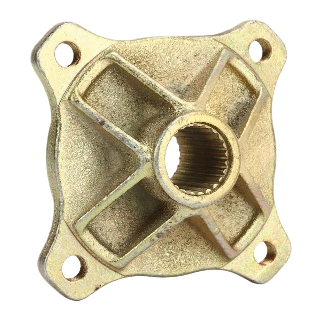 Paire de Moyeux de Roue d'Essieu Arrière 4 Goujons 24 Spline 25mm Compatible With 125cc 150cc 200cc Go Kart ATV Quad