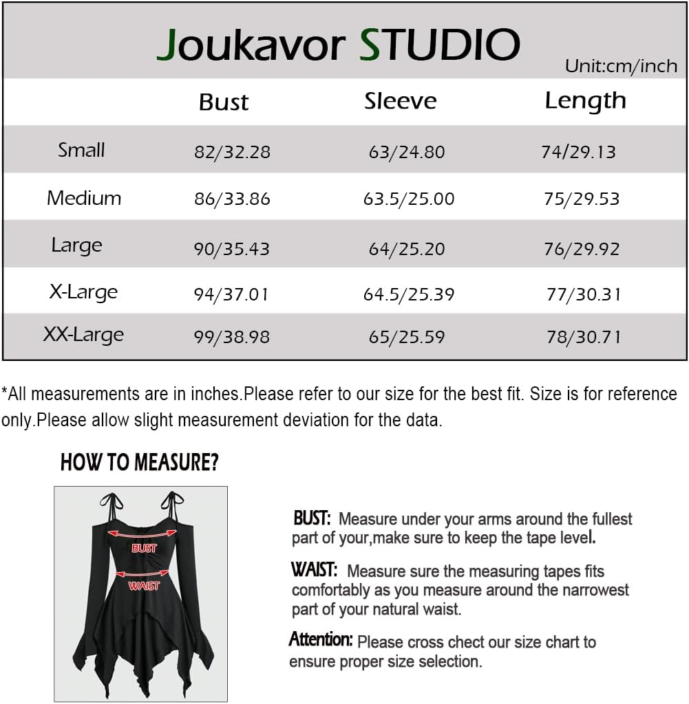 Joukavor Women's Renaissance Fairy Dress Short Medieval Fairycore Handkerchief Dress for Ren Faire Halloween