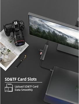 Daytona Fc-17 Type-C To 3*usb 3.0 4K Ultra Hd HDMI Sd Tf Kart Girişli 7ın1 Çevirici Hub Adaptör