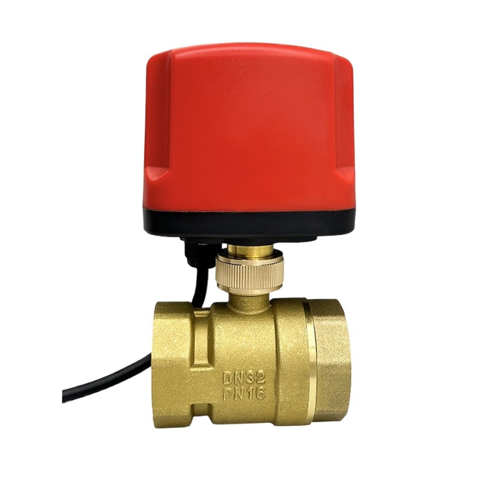 Válvula De Bola DN15 DN20 DN25 DN40 IP65 Válvula De Bola Motorizada A Prueba De Agua Motor De Metal De Gran Torsión Válvula De Bola Eléctrica De Latón De 3 O 2 Cables(DN40,24V,CR03)