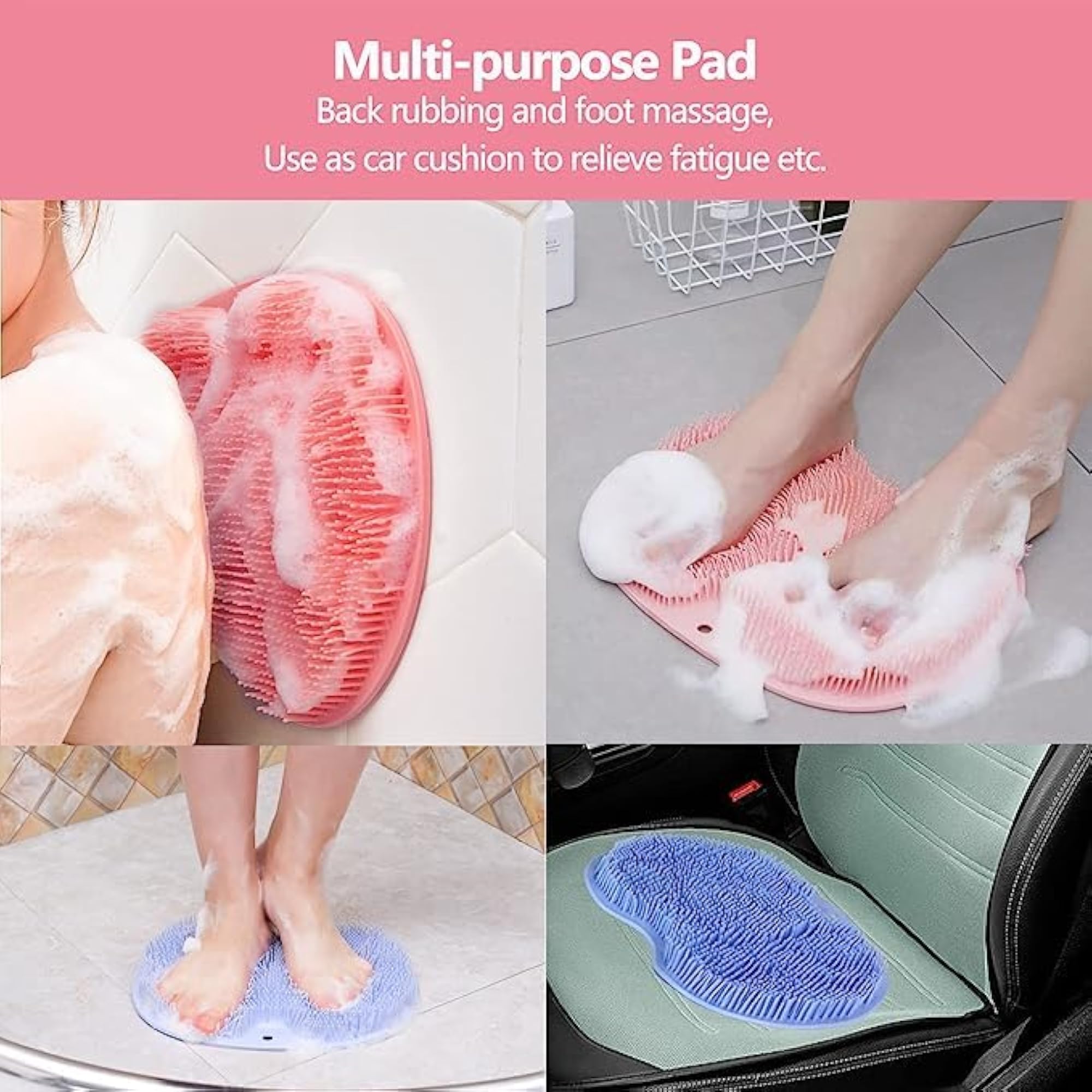 Foot Scrubber for Shower - Exfoliating Massager Mat