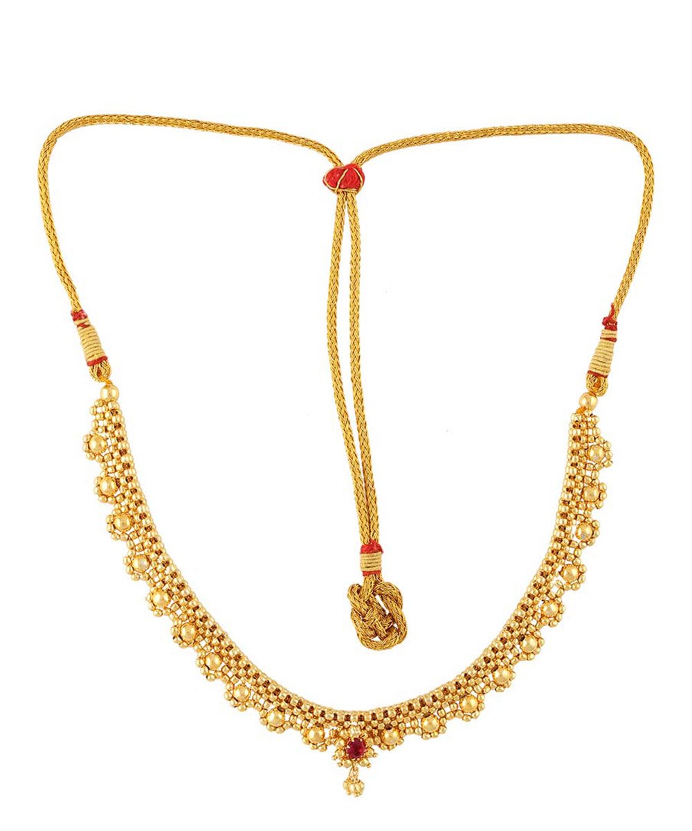 KALAPURI Traditional Handmade Jewellery Full Jhaler Vertical Ball Thushi 24K Gold Plated Alloy Necklace for Women and Girls (B08JD3XVZL) Amazon Price History, Amazon Price Tracker